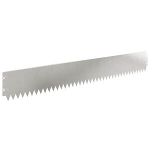 vidaXL Bordure de Pelouse 20 pcs 103 x 15 cm Acier Argent&eacute;