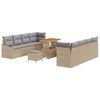 vidaXL Ensemble de canap&eacute; de jardin 11 pc 10-Nombre de places