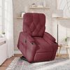 vidaXL Fauteuil inclinable rouge bordeaux tissu