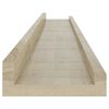 vidaXL &Eacute;tag&egrave;res murales 4 pcs ch&ecirc;ne sonoma 80x9x3 cm