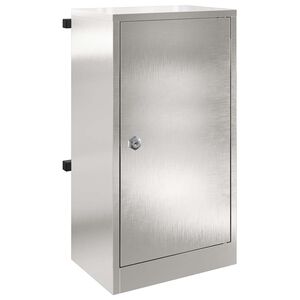 vidaXL bo&icirc;te aux lettres Argent&eacute; 30 x 20 x 55 cm Acier inoxydable