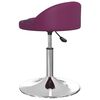 vidaXL Chaises &agrave; manger pivotantes lot de 2 violet similicuir