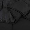 vidaXL Duvet d'hiver Noir 140 x 220 cm Satin et Microfibre