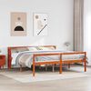 vidaXL Cadre de lit avec stockage 2 pcs Cire marron Bois de Pin Massif