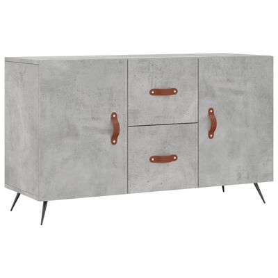 vidaXL Buffet gris béton 100x36x60 cm bois d'ingénierie