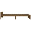 vidaXL Cadre de lit sans matelas marron miel bois massif 75x190 cm