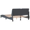 vidaXL Cadre de lit sans matelas gris fonc&eacute; 140x190 cm velours