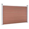 vidaXL Clôture de jardin WPC 526x106 cm Marron