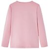 T-shirt enfants &agrave; manches longues rose clair 104