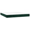 vidaXL Sommier &agrave; lattes de lit avec matelas LED Vert fonc&eacute; 160x200 cm