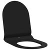 vidaXL Si&egrave;ge de toilette R&eacute;glable Noir 48,5 x 36 x 5 cm Polypropyl&egrave;ne