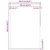 vidaXL Store roulant de douche 160x240 cm Blanc
