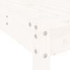 vidaXL Ensemble de bar de jardin 5 pcs blanc bois massif de pin