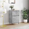 vidaXL Buffet gris b&eacute;ton 40x35x70 cm bois d'ing&eacute;nierie