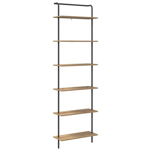 vidaXL &Eacute;tag&egrave;re Ch&ecirc;ne artisanal 60 x 24 x 203 cm Bois d'ing&eacute;nierie