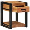 vidaXL Cabinet de chevet Marron 40 x 40 x 50 cm Bois d'Acacia Massif