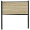 vidaXL T&ecirc;te de lit de remplacement sonoma 90 cm bois d'ing&eacute;nierie et acier