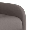 vidaXL Fauteuil de massage inclinable Taupe Tissu