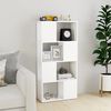vidaXL Biblioth&egrave;que/S&eacute;parateur de pi&egrave;ce blanc bois d'ing&eacute;nierie