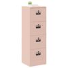 vidaXL Cabinet de Dossier Rose 44 x 50 x 106.5 cm Acier Lamin&eacute; &agrave; Froid