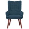 vidaXL fauteuil Bleu 63 x 67 x 94 cm Velours