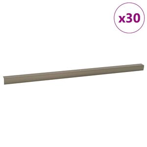 vidaXL Nez de marche 30 pc Champagne 67 x 3 x 2 cm Aluminium