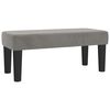 vidaXL Sommier &agrave; lattes de lit et matelas gris clair 120x190cm velours