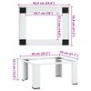 vidaXL Socle pour machine &agrave; laver Blanc