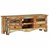 vidaXL Meuble TV 110x30x40 cm bois massif de r&eacute;cup&eacute;ration