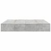 vidaXL Cadre de lit avec rangement Gris b&eacute;ton 180 x 200 cm