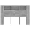 vidaXL Armoire de t&ecirc;te de lit Sonoma gris 160x18,5x104,5 cm