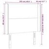 vidaXL T&ecirc;te de lit avec oreilles Noir 103x16x118/128 cm Similicuir