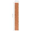vidaXL Tapis de couloir antid&eacute;rapant Marron 100x450 cm