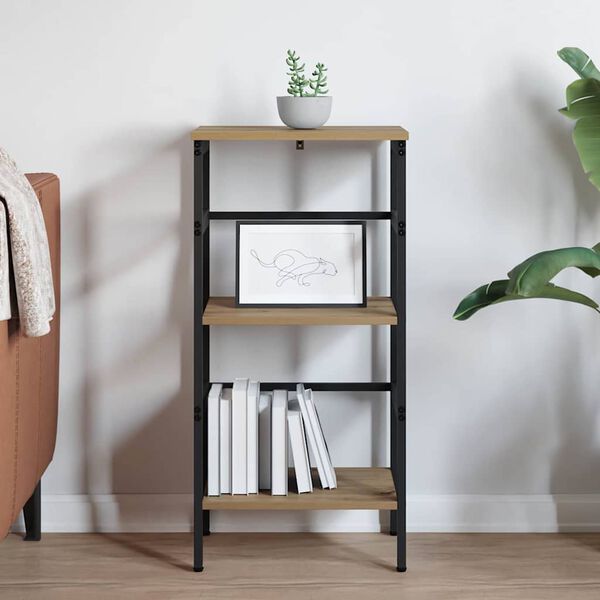 vidaXL &Eacute;tag&egrave;re Ch&ecirc;ne artisanal 40 x 29,5 x 81 cm Bois d'ing&eacute;nierie
