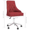 vidaXL Chaises pivotantes &agrave; manger lot de 2 Rouge bordeaux Tissu
