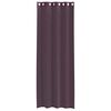 vidaXL Rideaux en voile avec &oelig;illets 2 pcs violet 140x300 cm