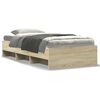 vidaXL Cadre de lit sans matelas ch&ecirc;ne sonoma 90x200 cm