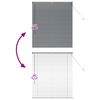 vidaXL Store de Fen&ecirc;tre avec des rideaux Gris fonc&eacute; Aluminium