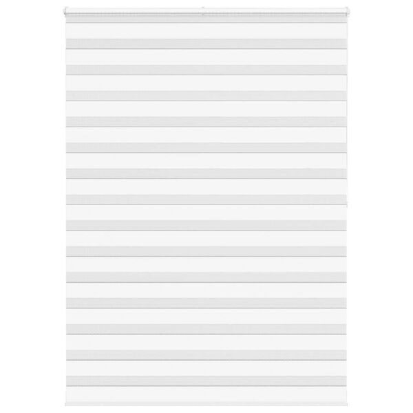 vidaXL Store z&egrave;bre blanc 155x200 cm largeur du tissu 150,9cm polyester