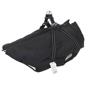 vidaXL Manteau pour chien Noir L52 Fleece et Polyester