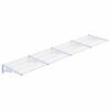 vidaXL Auvent de porte Gris et transparent 396x90 cm Polycarbonate