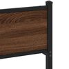 vidaXL Cadre de lit sans matelas ch&ecirc;ne marron 150x200 cm