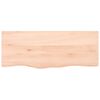 vidaXL &Eacute;tag&egrave;re murale 100x40x(2-4) cm bois de ch&ecirc;ne massif non trait&eacute;