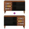 vidaXL Meuble TV Noyer 80 x 33 x 46 cm Bois de mangue massif