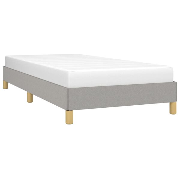 vidaXL Cadre de lit sans matelas gris clair 90x190 cm tissu