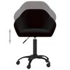 vidaXL Chaises pivotantes &agrave; manger lot de 2 noir velours