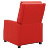 vidaXL Fauteuil inclinable Rouge Similicuir