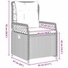 vidaXL Ensemble de salle &agrave; manger pour jardin 7 pcs Marron polyrotin