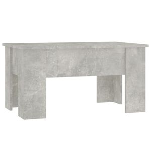 vidaXL Table basse gris b&eacute;ton 79x49x41 cm bois d'ing&eacute;nierie