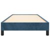 vidaXL Cadre de lit sans matelas bleu fonc&eacute; 90x200 cm velours